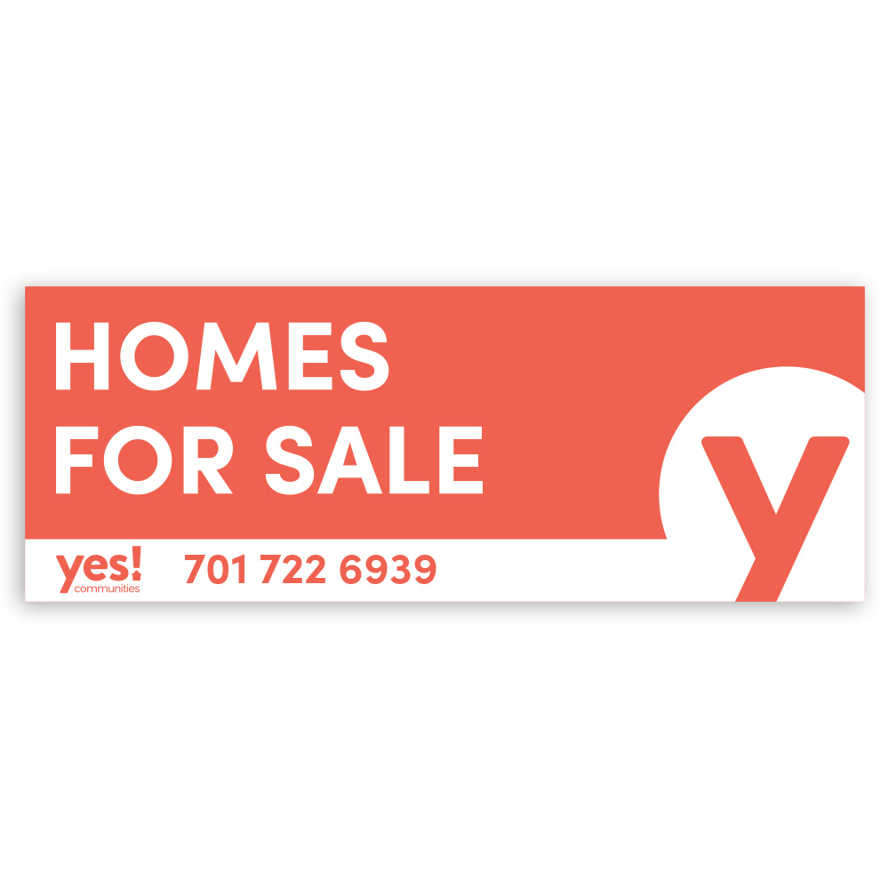 3' x 8' Homes for Sale Banner