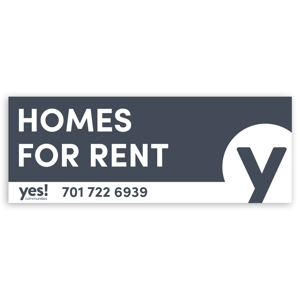 3' x 8' Homes for Rent Banner