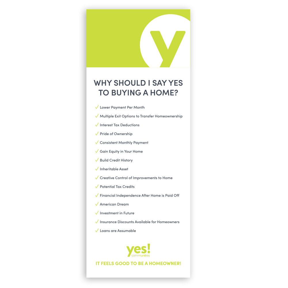 Say Yes to Home Ownership Card (Pack of 50)