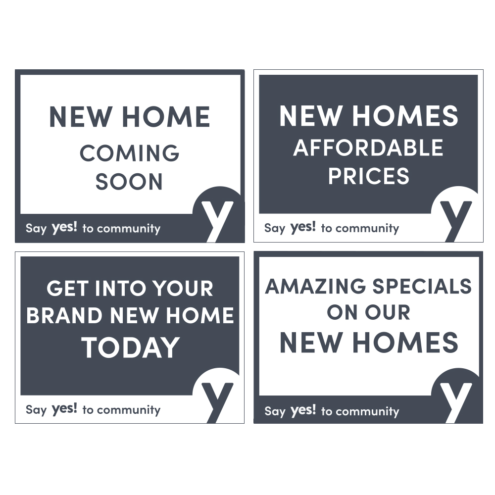 New Home Bandit Signs (Pack of 4 Signs)