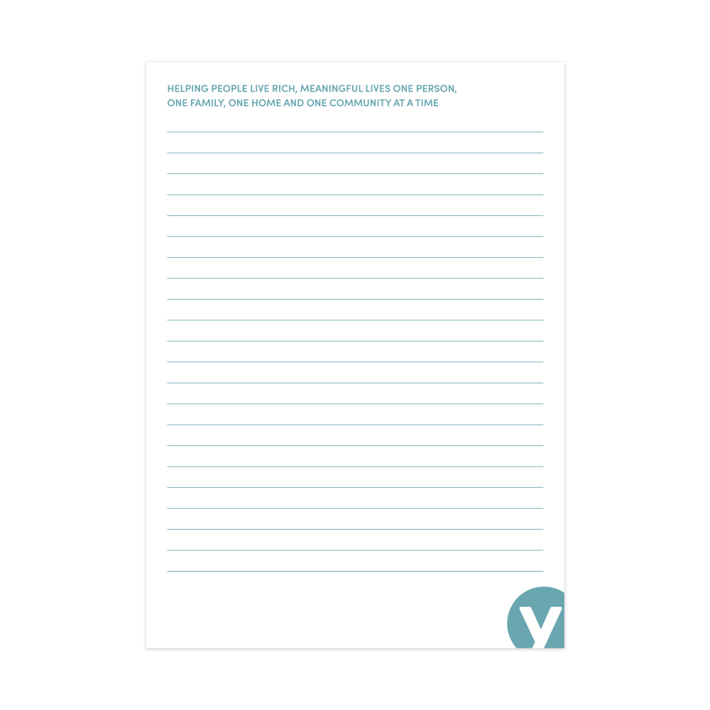 5" x 7" Mission Statement Scratch Pad, 50 Sheet