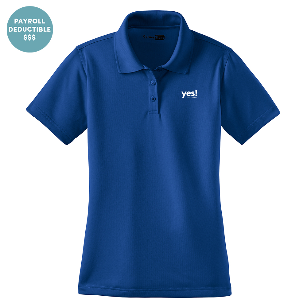 Cornerstone Ladies Select Snag-Proof Polo - YES! Communities Logo