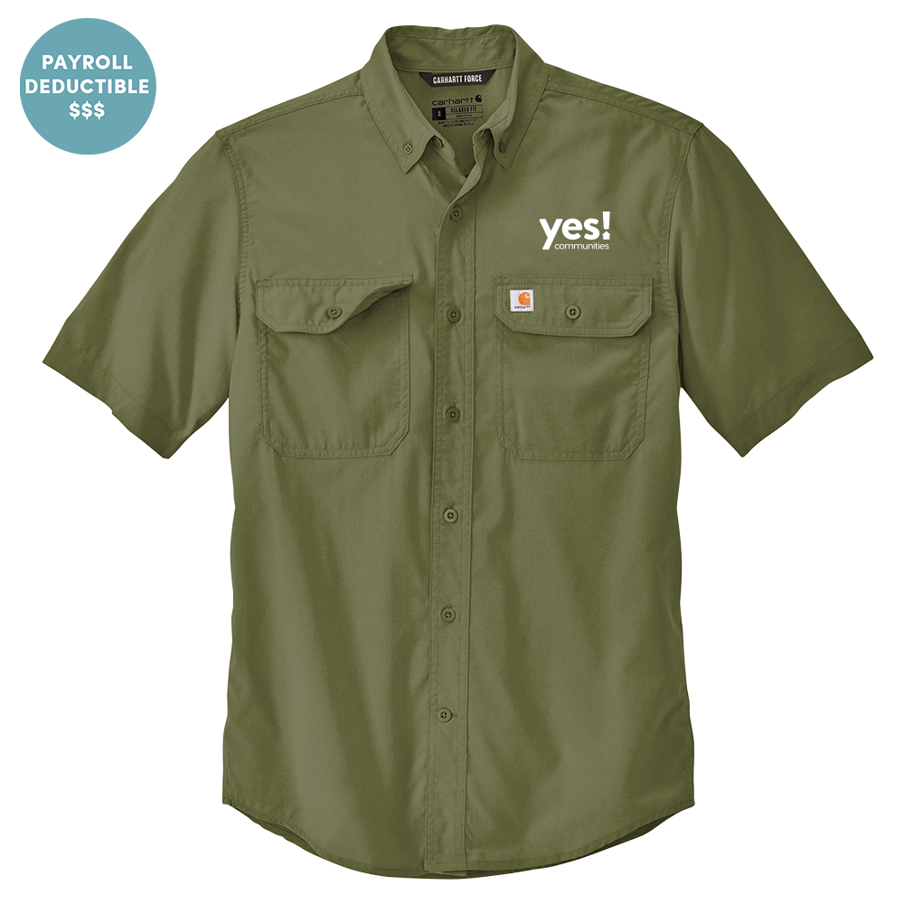 Carhartt Force Solid Short Sleeve Shirt - YES! Communities Logo