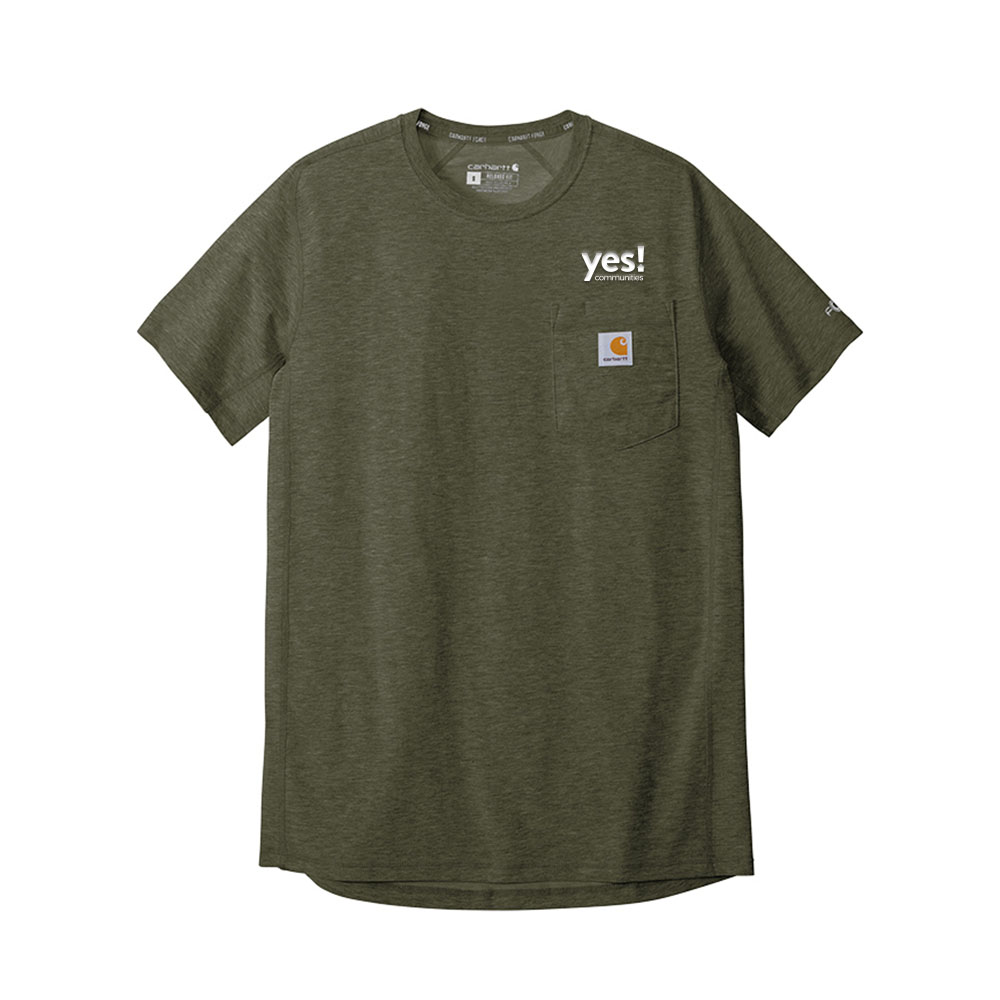Carhartt Force Short Sleeve Pocket T-Shirt- YES! Communities Logo