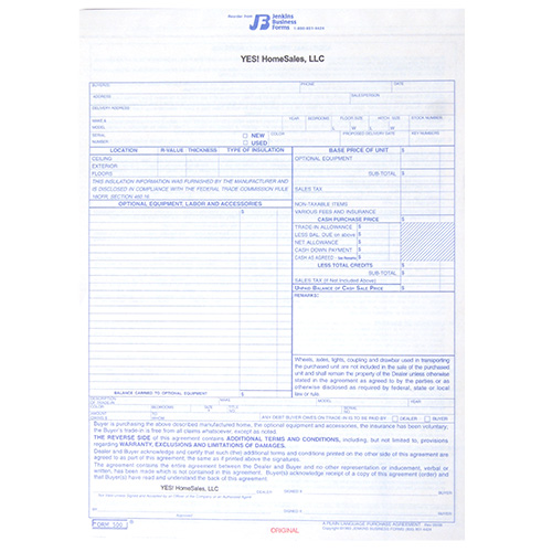 Yes! Homesales, LLC Form 500 (Pack of 25)