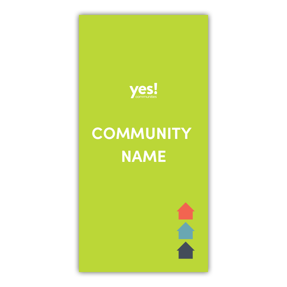 CUSTOM COMMUNITY Double-Sided Light Pole Banners 30” x 60”